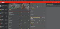 Спортната страница в WINBET